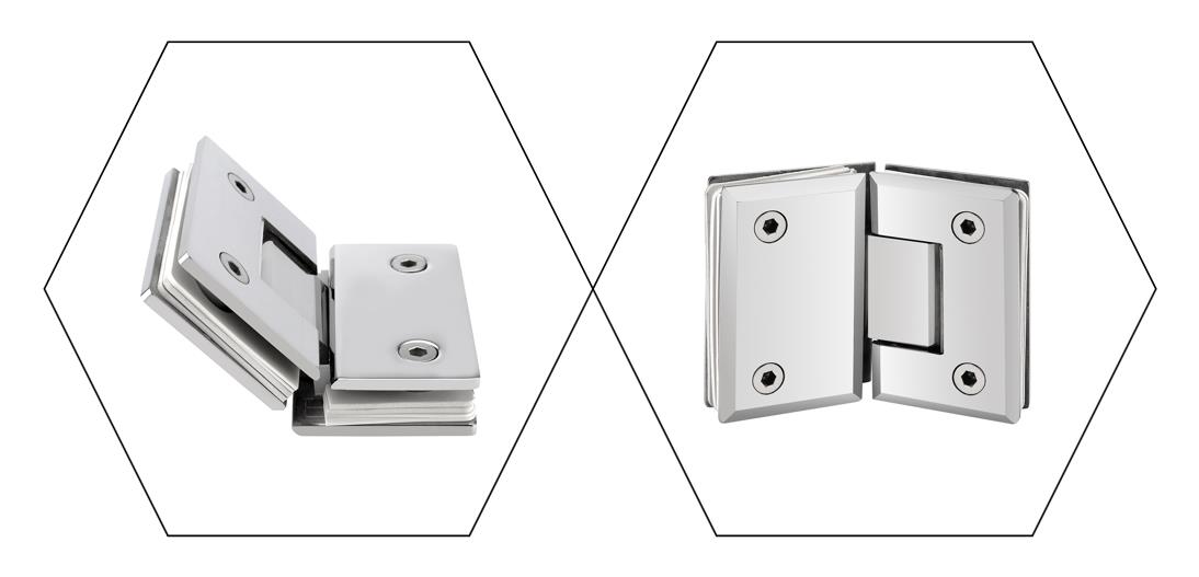 H3003 Spring Glass Hinge - Glass To Glass 135°